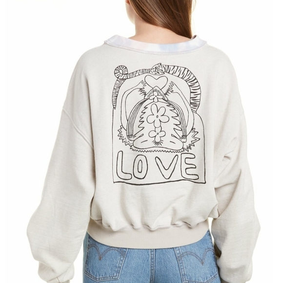Free People Tops - Free People Feel The Love Pullover Size La…
